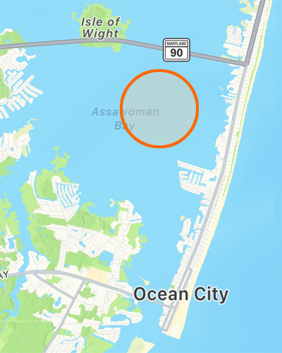 Bayside Boat Rental - Jet Ski Riding Area Map